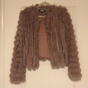 Shag ruffle jacket